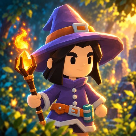 Mage casting a fireball